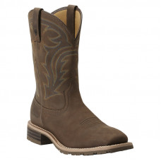 Ariat 10014067 - Men's - Hybrid Ranchero Waterproof Western Boot - Oily Distressed Brown