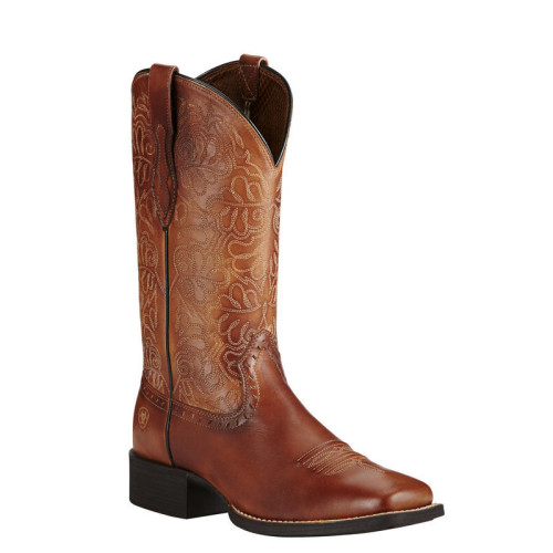 Ariat 10019905 - Women's - 11" Round Up Remuda  Soft Toe - Naturally Rich