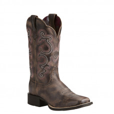 Ariat 10021616 - Women's - Quickdraw Western Boot - Tack Room Chocolate