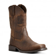Ariat 10029692 - Men's - Rambler Patriot Western Boot - Distressed Brown