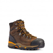 Ariat 10031591 - Men's - 6" Endeavor Waterproof Carbon Toe - Chocolate Brown