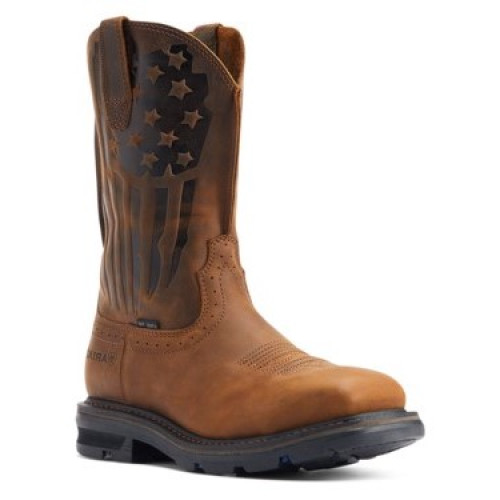 Ariat 10044426 - Men's - 11" Sierra EH Steel Toe - Distressed Brown
