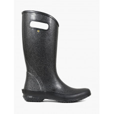Bogs 72400-001 - Women's - 13" Rain Boot Glitter Waterproof Soft Toe - Black
