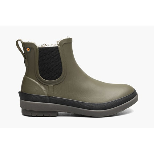 Bogs 72703-302 - Women's - 6" Amanda Chelsea II  Waterproof Soft Toe - Olive Mulit