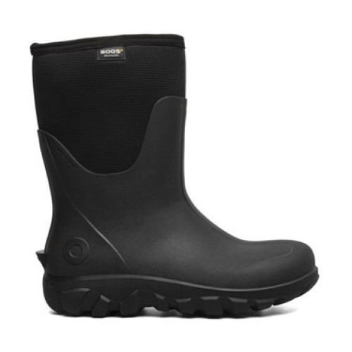 Bogs 73342-001 - Men's - 12" Classic Seamless MId Waterproof Soft Toe - Black