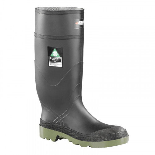 Baffin 8019-0000003 - Unisex - 16" Petrolia Waterproof EH Steel Safety Toe & Plate - Black/Green