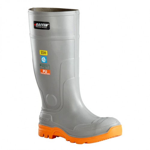 Baffin DURA-MT02CAJ - Unisex - Brutus Waterproof ESD Steel Toe - Charcoal/Orange