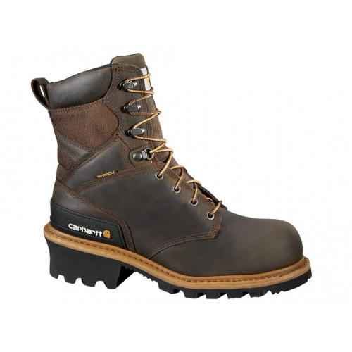 Carhartt CML8369 - Men's - 8" Woodworks Waterproof Insulated EH Composite Toe - Vintage Saddle