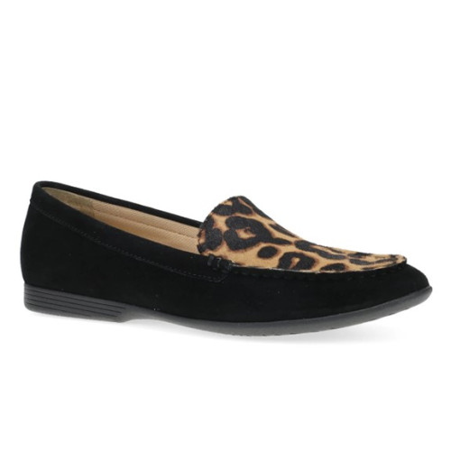 Dansko 2043-360200 - Women's - Lorri - Black Suede/Leopard