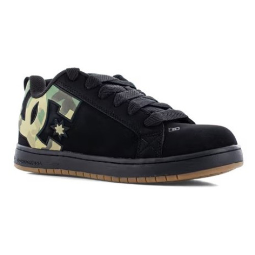DC Work Crew DC60105 - Men's - Court Graffik EH Composite Toe - Black/Camo/Gum