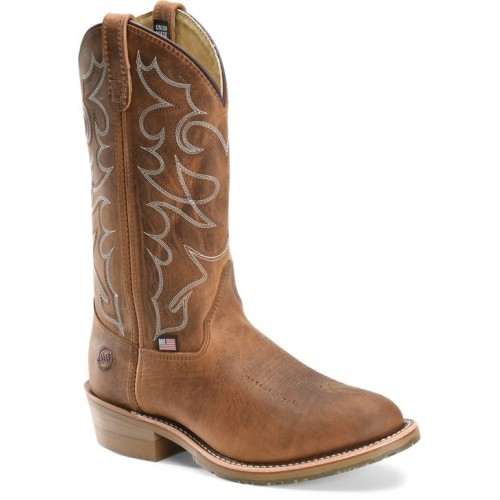 Double H DH1552 - Men's - 12" Dylan Western Soft Toe - Brown