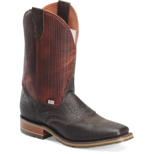 Double H DH4654 - Men's - 10" Baler Square Soft Toe - Distressed Brown 