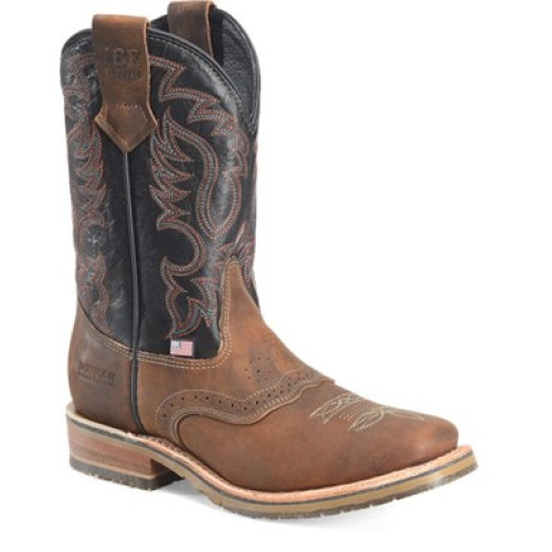 Double H DH4673 - Men's - 11" Crockett EH Square Soft Toe - Ginger