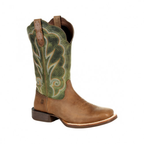Durango DRD0378 - Women's - 12" Lady Rebel Pro Square Soft Toe - Dusty Brown/Olive Green