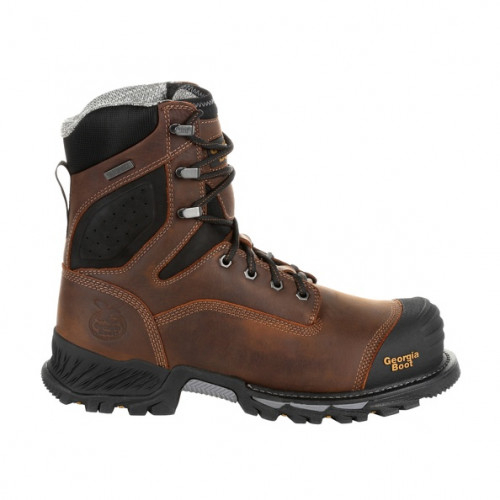 Georgia Boot GB00285 - Men's - 8" Rumbler Waterproof Work EH Composite Toe - Brown