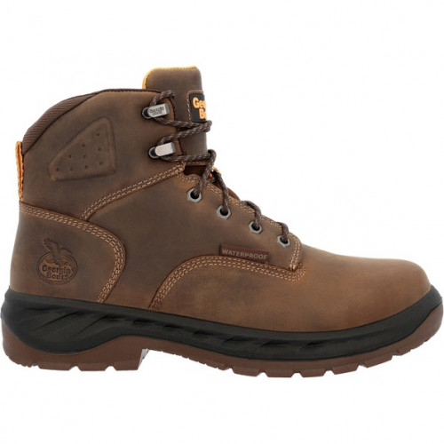 Georgia Boot GB00522 - Men's - 6" OT Waterproof EH Alloy Toe - Brown