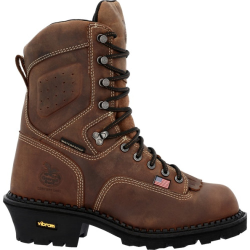 Georgia Boot GB00539 - Men's - 8" USA Waterproof EH Soft Toe - Brown