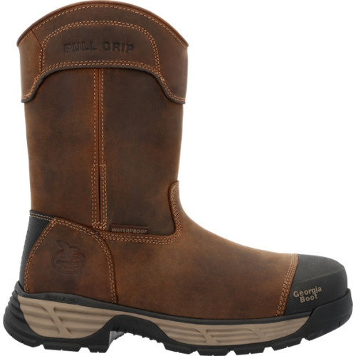 Georgia Boot GB00664 - Men's - 10" Durablend Edge Waterproof EH Alloy Toe - Brown