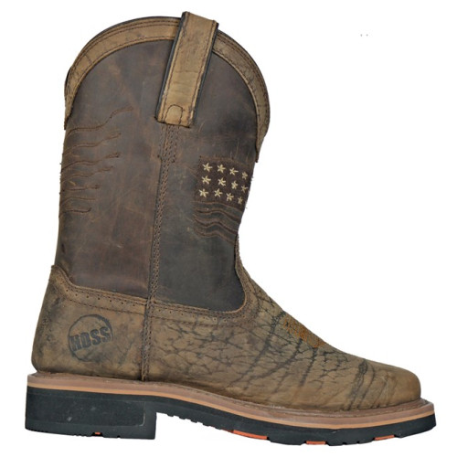 Hoss  - Women's - Rushmore EH Soft Toe - Brown Cow Rancher