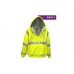 Reflective Hi Visibility Clothing - VEA-603 - Zippered Microfiber Hoodie - Lime