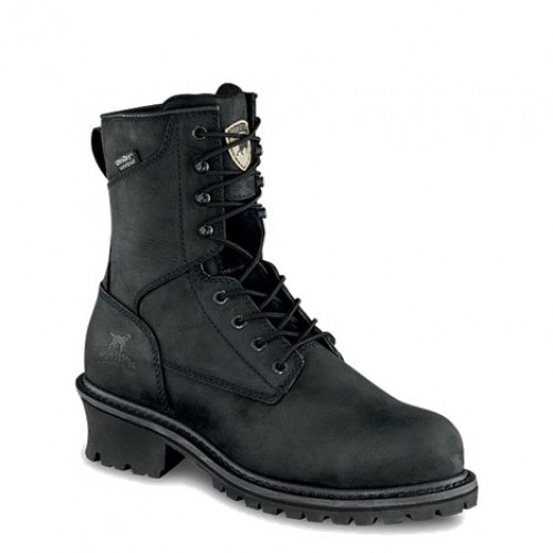 Irish Setter 83836 - Men's - 8" Mesabi Waterproof EH  Steel Toe - Black