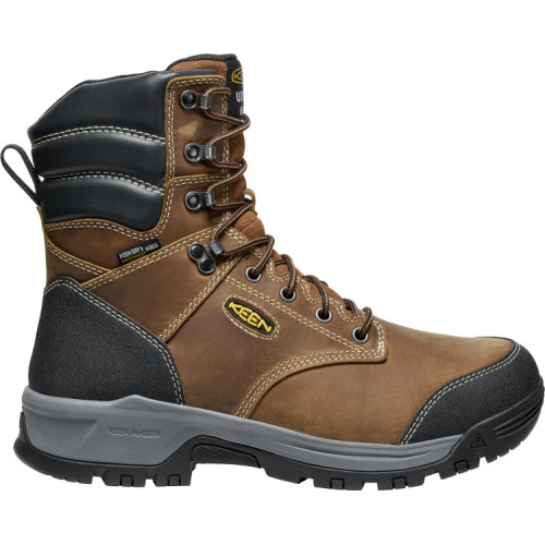 KEEN Utility 1029854 - Men's - 8" Evanston Insulated Waterproof EH Soft Toe - Bison/Black