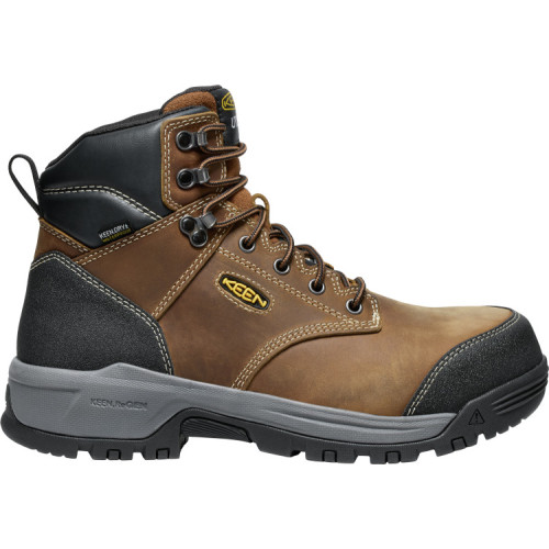 KEEN Utility 1029855 - Men's - 6" Evanston CSA Waterproof EH Carbon Fiber Toe - Bison/Black