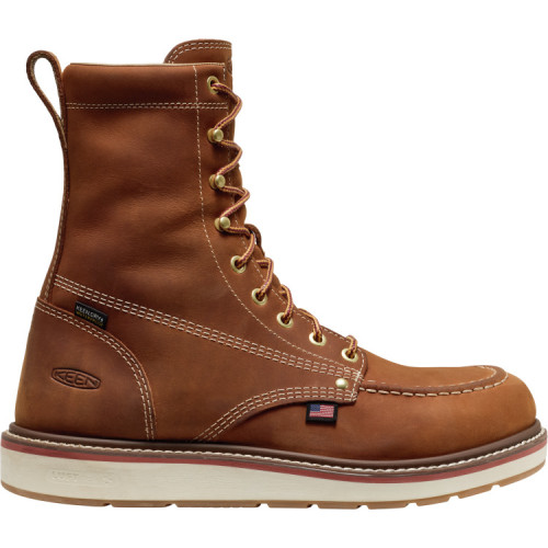 KEEN Utility 1030605 - Men's - 8" Liberty EH Waterproof Soft Toe - Brown/Birch