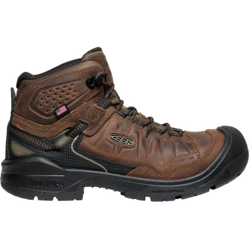 KEEN Utility 1030865 - Men's - 6" Targhee IV Waterproof EH Carbon Toe - Dark Earth/Black