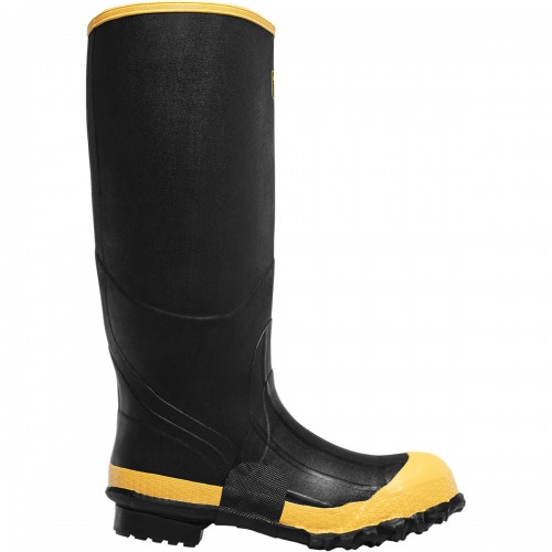 LaCrosse 00101110 - Men's - 16" Premium Knee Boot Waterproof EH Steel Toe - Black