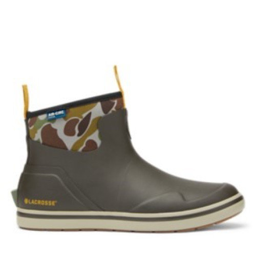 LaCrosse 621201 - Men's - 6" Alpha Deck Waterproof Soft Toe - Black Olive/Camo