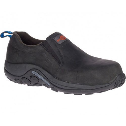 Merrell J099379 - Men's - Jungle Moc Leather Waterproof ESD Composite Toe - Black