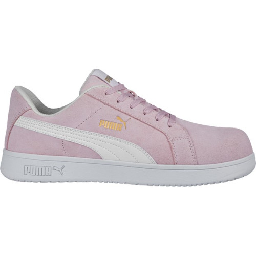 Puma 640145 - Women's - Iconic Suede EH Composite Toe - Pink/White