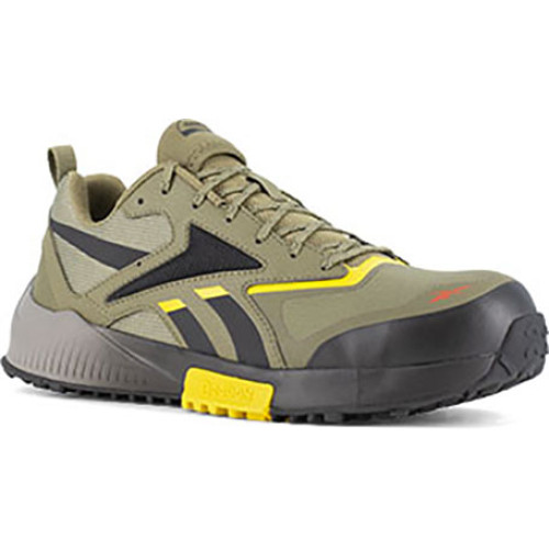 Reebok RB3240 - Men's - Lavante Trail 2 EH Composite Toe - Army Green/Black/Yellow