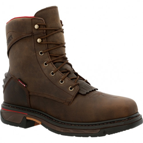 Rocky RKW0361 - Men's - 8" Iron Skull Waterproof EH Square Composite Toe - Brown 