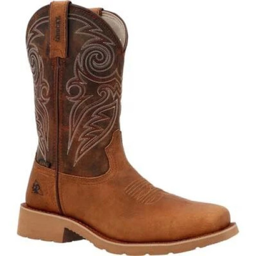 Rocky RKW0438 - Men's - 12" Monocrepe Waterproof EH Square Soft Toe- Bronze Brown