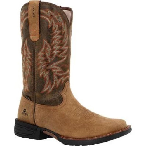 Rocky RKW0452 - Men's - 12" Bronco Waterproof EH Square Composite Toe - Tabacco