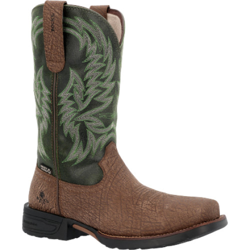 Rocky RKW0454 - Men's - 12" Bronco Waterproof EH Square Composite Toe - Brown/Green