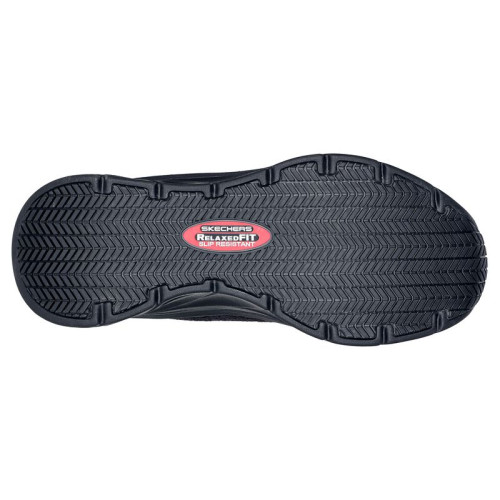 Skechers 200106blk - Men's - D'lux Walker SR EH Soft Toe - Black