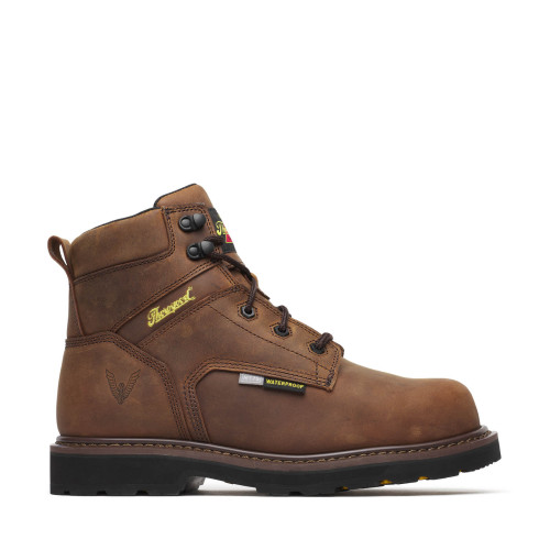 Thorogood 804-4150 - Men's - 6" Job-Site Met Guard Waterproof EH Composite Toe - Crazyhorse Brown Thorogood 804-4150 - Men's - 6" Job-Site Met Guard Waterproof EH Composite Toe - Crazyhorse Brown