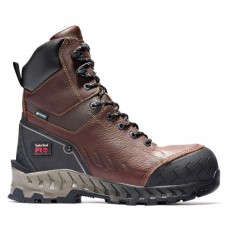 Timberland PRO A25D9 - Men's - 8" Work Summit EH Waterproof Insulated Composite Toe - Brown Full Grain Leather