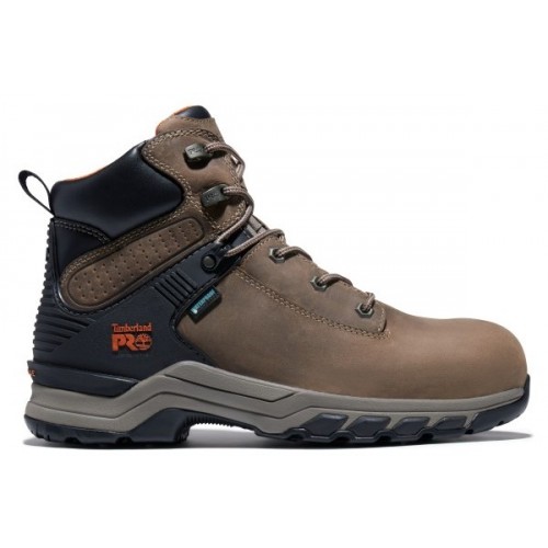 Timberland PRO A28AE - Men's - 6" Hypercharge EH Waterproof Composite Toe- Turkish Coffee Full Grain Leather