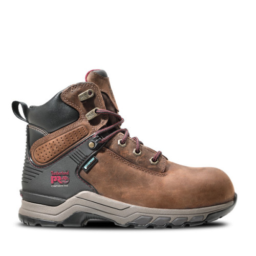 Timberland PRO A4115 - Women's - 6" Hypercharge Waterproof EH Composite Toe - Brown/Purple