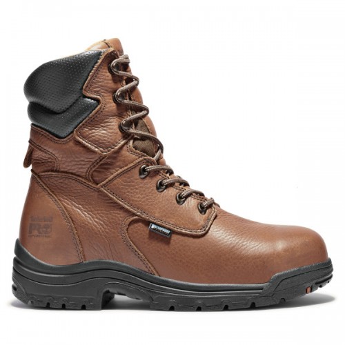 Timberland PRO 47019 - Men's - 8" EH Waterproof Alloy Toe Boot - Cappuccino Full Grain Leather
