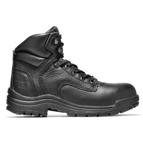 Timberland PRO 72399 - Women's - 6 " Titan EH Alloy Toe Boot - Black Full Grain Leather