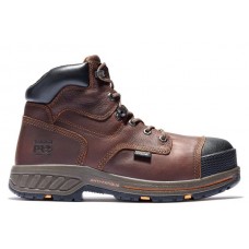 Timberland PRO A1VXG - Men's - 6 In Helix HD Internal Met Guard EH Composite Toe - Red Brown Full-Grain Leather