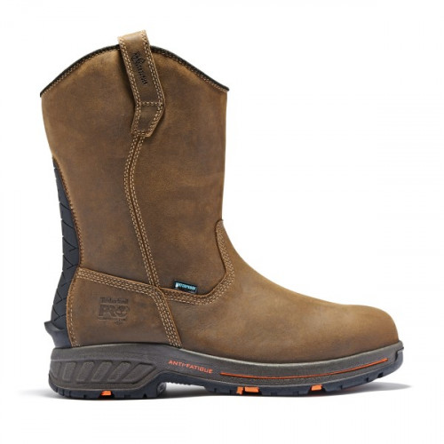 Timberland PRO A1XFX - Men's - Helix HD EH Waterproof Composite Toe - Brown Distressed Full-Grain Leather