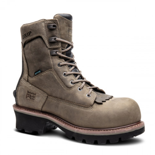 Timberland PRO A28QQ - Men's - 8" Evergreen EH Waterproof Insulated Composite Toe - Turkish Coffee Full-Grain Leather