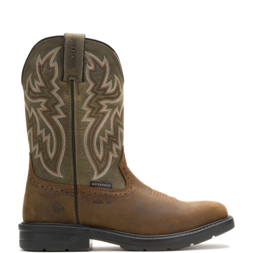 Wolverine W251044 - Men's - Rancher Level Wellington EH Square Steel Toe - Charcoal Grey