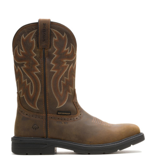 Wolverine W251049 - Men's - Rancher Level Wellington EH Square Steel Toe - Dark Coffee